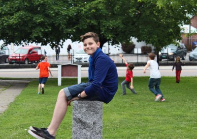 "Kick and Chill" vor dem Konzert (Bild: Hannes von Bargen)